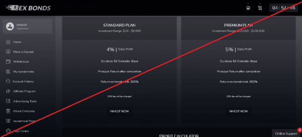 Ex Bonds – Высокодоходный хайп-проект. Реальные отзывы о exbonds.com