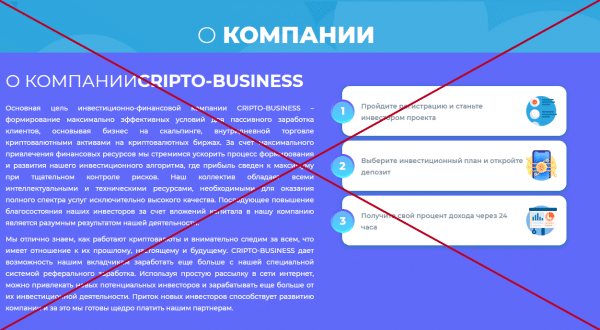 Cripto Busness – обзор и отзывы инвестиционного проекта