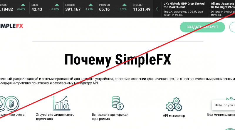 SimpleFX – Торговать CFD-контрактами стало намного проще. Реальные отзывы о simplefx.com