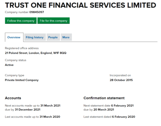 Trust One Financial Services Limited – жадный мошенник, который не видит границ