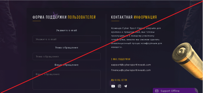 Cyber Casino Sport – Хайп с элементами казино. Как долго будет платить? Реальные отзывы о cybersportinvest.com