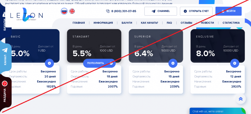 Leton – Инвестиции в фондовые рынки. Реальные отзывы о leton.io