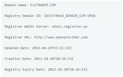 Ele Trader – специалист по обману, выкачиванию денег и беспричинной блокировке аккаунтов