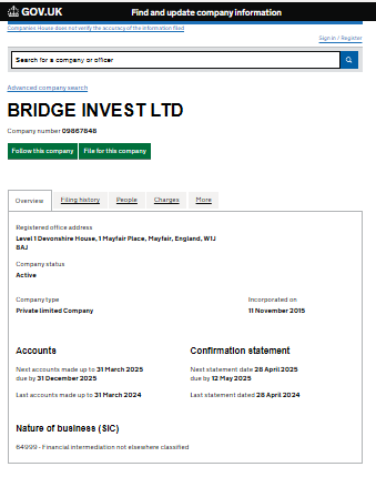 Bridge Invest Market