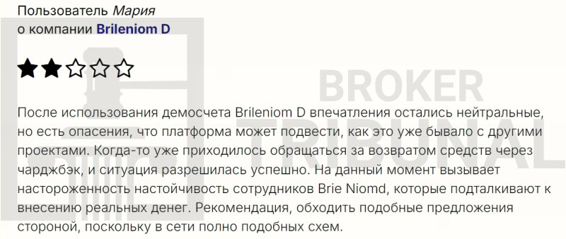 
                Brileniom D — клонированный псевдоброкер, обворовывающий трейдеров
            