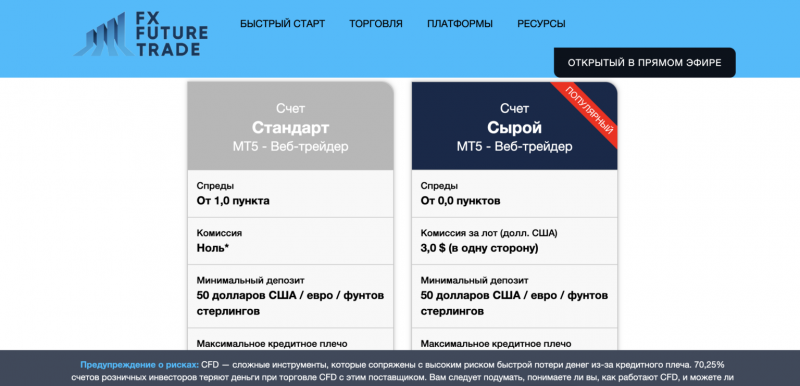 Обзор проекта FX Future Trade