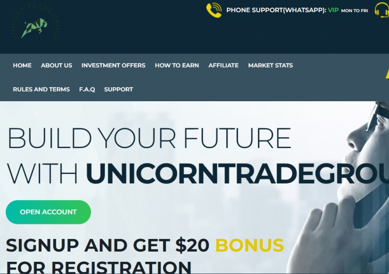 Остерегаемся. Опасный брокер unicorntradegroup.com — развод и мошенничество. Отзывы клиентов и возврат денег