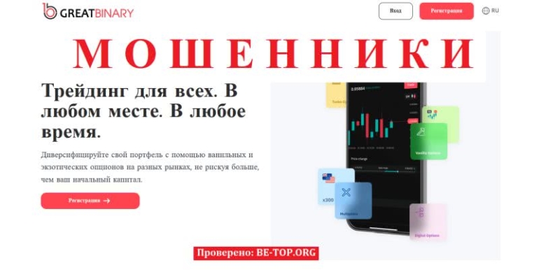 Скам контора GreatBinary: опасные мошеннические схемы, отзывы